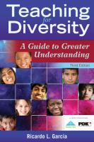 Teaching for diversity : a guide to greater understanding /