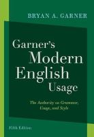 Garner's modern English usage /