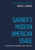 Garner's modern American usage /