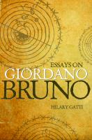 Essays on Giordano Bruno.
