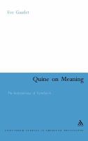 Quine on meaning