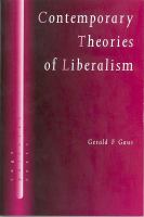 Contemporary theories of liberalism public reason as a post-Enlightenment project /