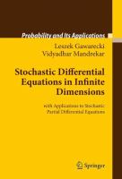 Stochastic Differential Equations in Infinite Dimensions with Applications to Stochastic Partial Differential Equations /