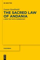 The sacred law of Andania a new text with commentary /