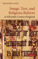 Image, text, and religious reform in fifteenth-century England /