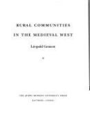 Rural communities in the medieval West /