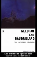 McLuhan and Baudrillard the masters of implosion /