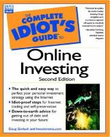 The complete idiot's guide to online investing
