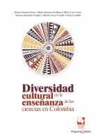 Diversidad cultural en la enseñanza de las ciencias en Colombia.