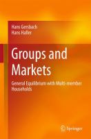 Groups and Markets General Equilibrium with Multi-member Households /
