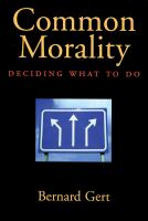 Common morality deciding what to do /