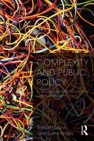 Complexity and Public Policy : A New Approach to 21st Century Politics, Policy and Society.