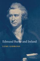 Edmund Burke and Ireland : aesthetics, politics and the colonial sublime /
