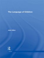 The language of children