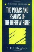 The poems and psalms of the Hebrew Bible /