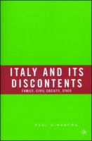 Italy and its discontents : family, civil society, state, 1980-2001 /