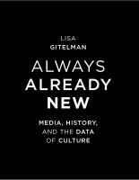 Always already new media, history and the data of culture /