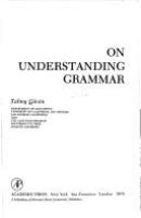 On understanding grammar /