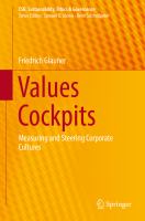 Values Cockpits Measuring and Steering Corporate Cultures /