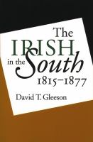 Irish in the South, 1815-1877.