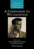 A Companion to Wittgenstein.