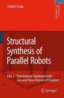 Structural Synthesis of Parallel Robots Part 2: Translational Topologies with Two and Three Degrees of Freedom /