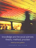 Knowledge and the Social Sciences: Theory, Method, Practice