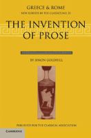 The invention of prose /