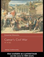 Caesar's civil war, 49-44 B.C.