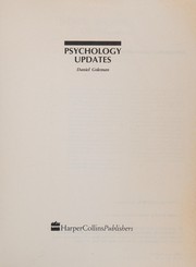 Psychology updates /