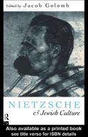 Nietzsche and Jewish Culture.
