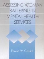 Assessing woman battering in mental health services