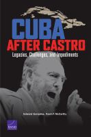 Cuba After Castro : Legacies, Challenges, and Impediments.