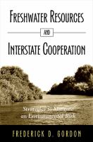 Freshwater resources and interstate cooperation strategies to mitigate an environmental risk /