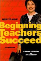 How to help beginning teachers succeed