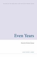 Even years poems /