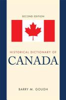 Historical dictionary of Canada