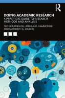 Doing academic research a practical guide to research methods and analysis /