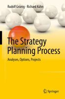 The Strategy Planning Process Analyses, Options, Projects /