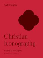 Christian Iconography A Study of Its Origins.