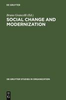 Social Change and Modernization : Lessons from Eastern Europe.