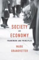Society and economy : framework and principles /