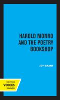 Harold Monro and the Poetry Bookshop.