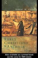 Early Christians and animals