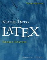 Math into LaTeX /