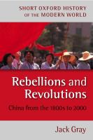 Rebellions and revolutions China from the 1800s to 2000 /