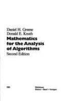 Mathematics for the analysis of algorithms /