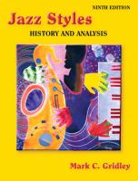 Jazz styles : history & analysis /