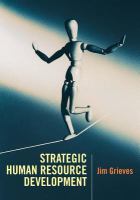 Strategic Human Resource Development.