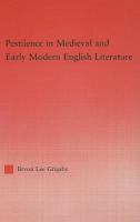 Pestilence in Medieval and early modern English literature
